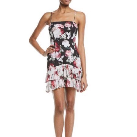 fame and partners floral dress
